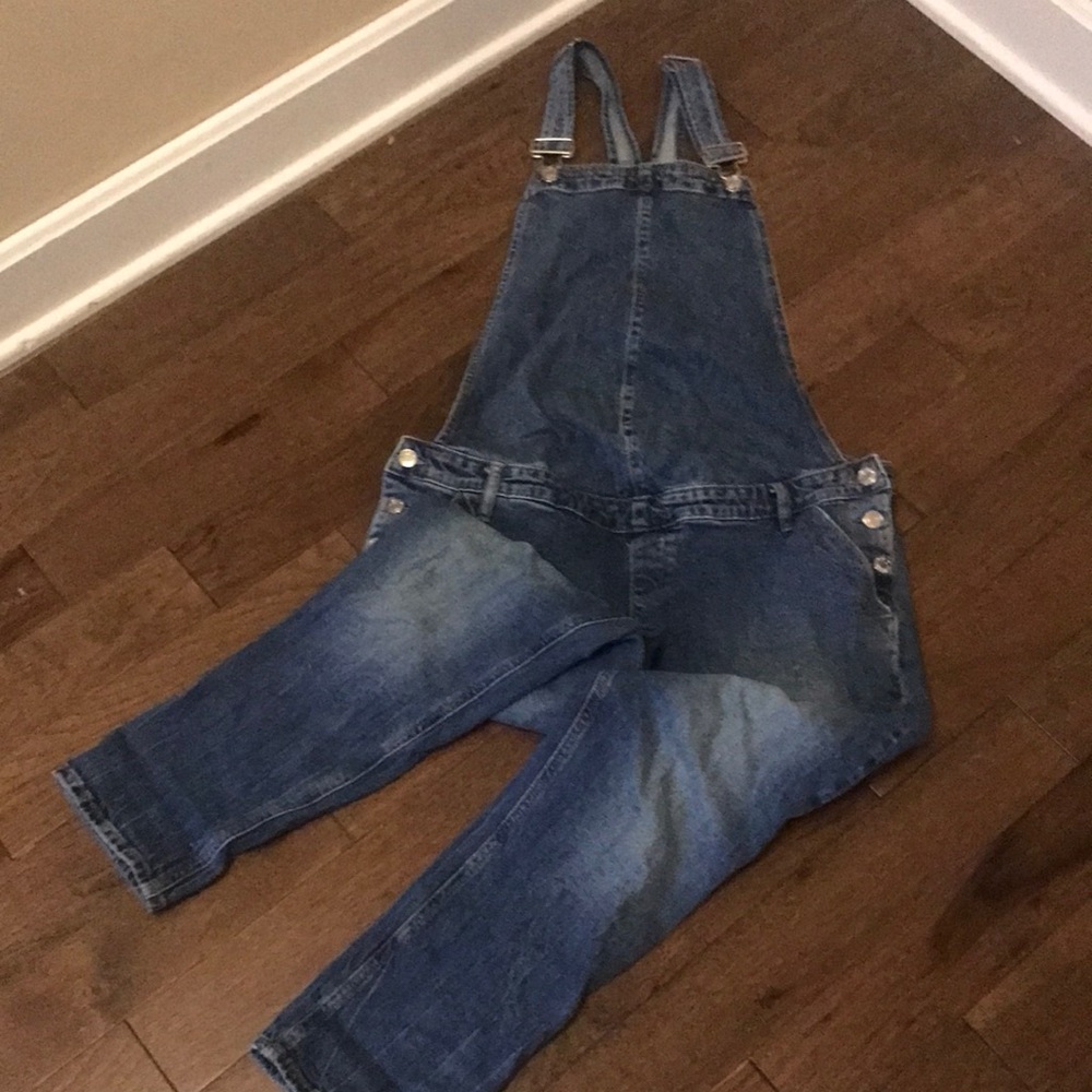 Gap Maternity Denim Overalls M